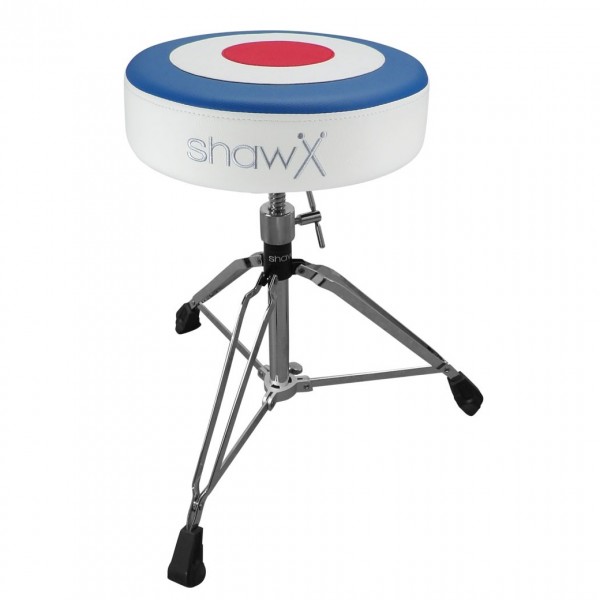 Shaw Pro Drum Throne Round Red/White/Blue Target