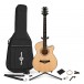 Single Cutaway Acoustic Guitar Complete pakiet marki Gear4music, Natural
