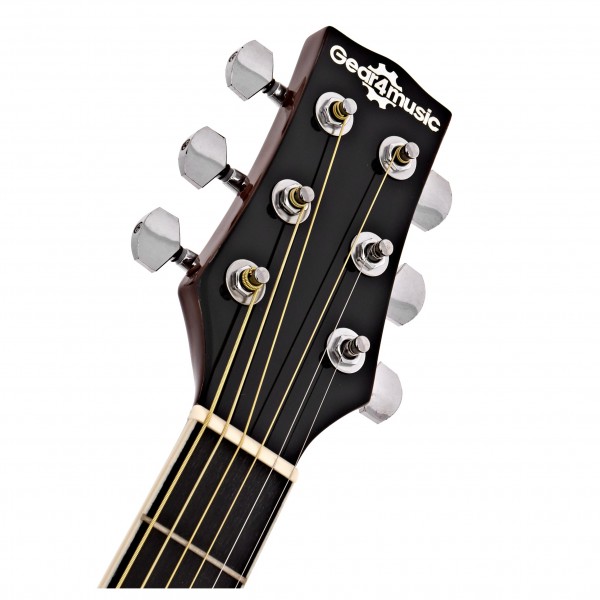 Single Cutaway Acoustic Guitar Complete Pack by Gear4music, Natural
