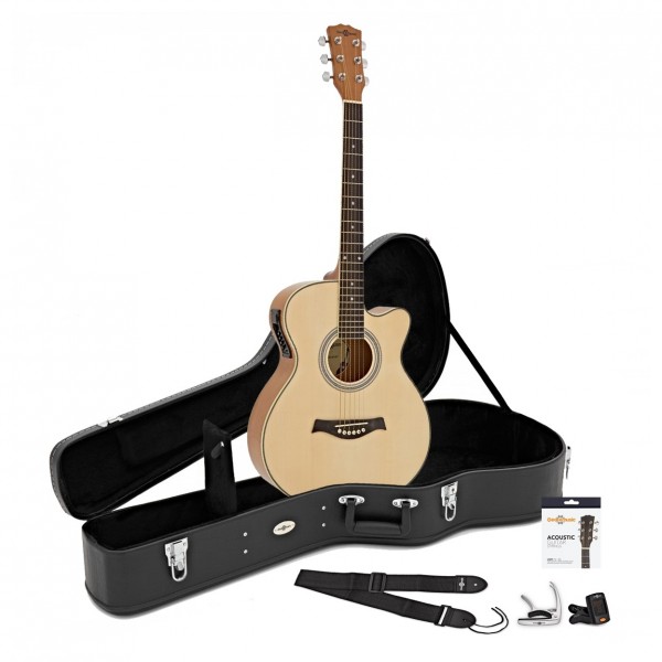 Single Cutaway Electro Acoustic Guitar Gig Pack
