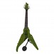 Wood Viper 5 String Electric Violin, Lime Green Quilt