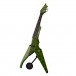 Wood Viper 5 String Electric Violin, Lime Green Quilt