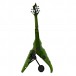 Wood Viper 5 String Electric Violin, Lime Green Quilt