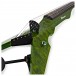 Wood Viper 5 String Electric Violin, Lime Green Quilt