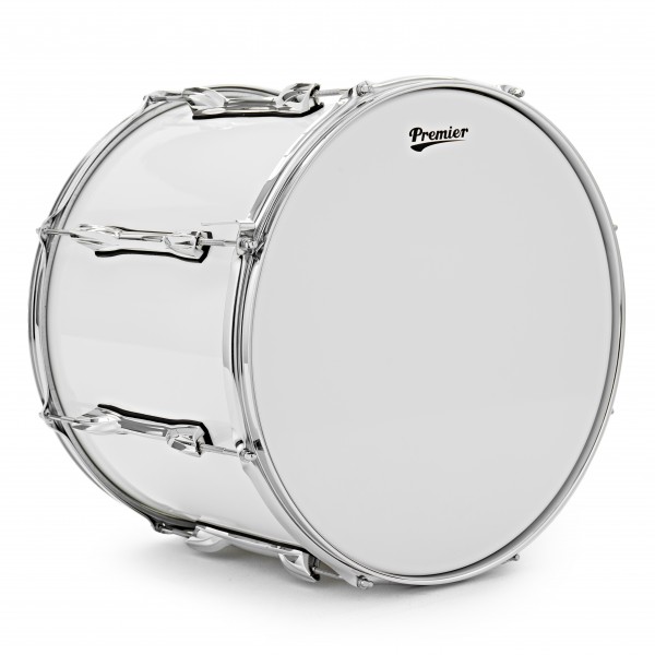 Premier Marching Traditional 16” x 12” Tenor Drum, Ivory White