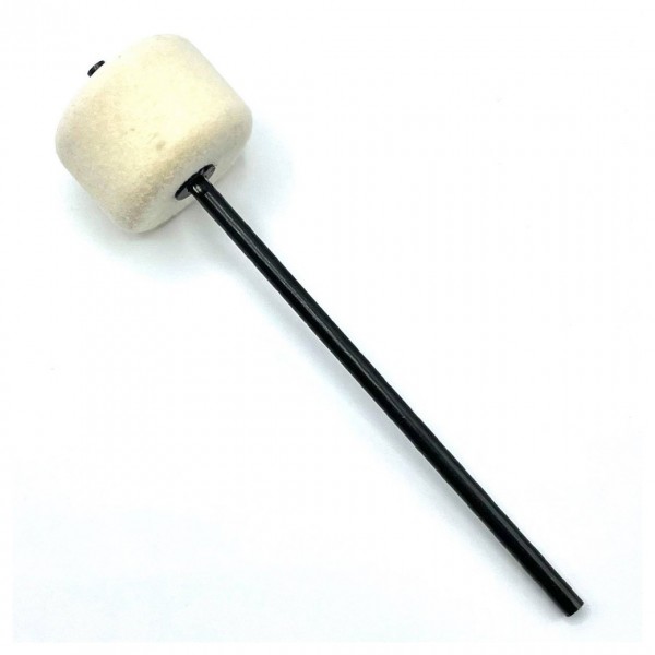 Danmar Bass Drum Pedal Beater - White Felt Black Shaft