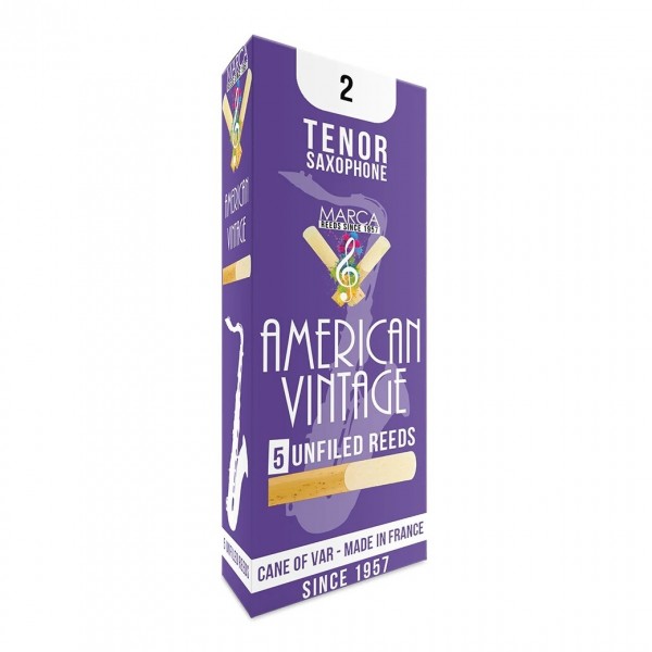 Marca American Vintage Tenor Sax Reeds, 2 (5 Pack)