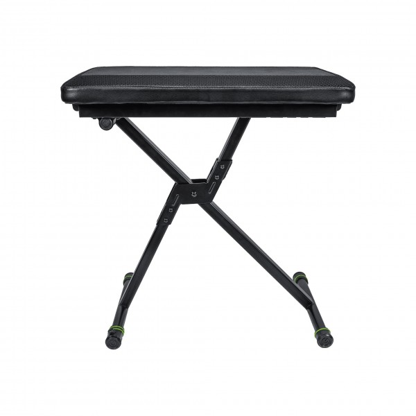 Gravity GFKSEAT1 Height-Adjustable Folding Keyboard Bench - Front, Upright