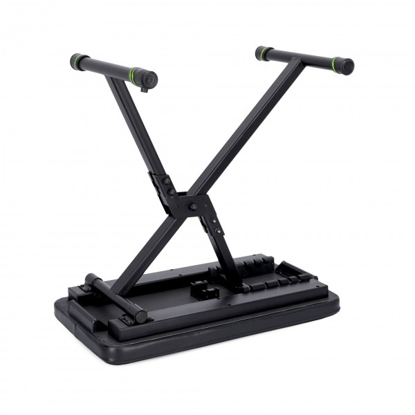 Gravity GFKSEAT1 Height-Adjustable Folding Keyboard Bench - Front, Upturned