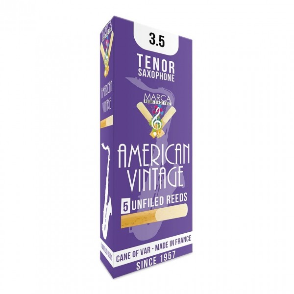 Marca American Vintage Tenor Sax Reeds, 3.5 (5 Pack)
