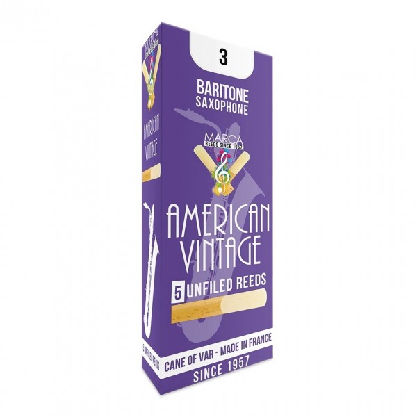 Marca American Vintage Baritone Sax Reeds, 3 (5 Pack)