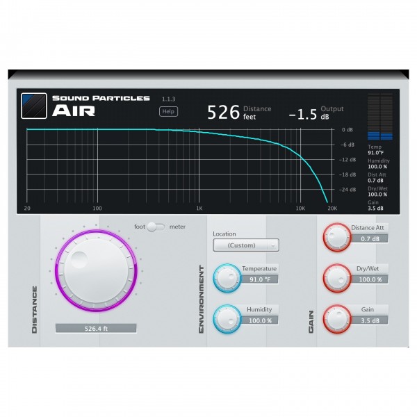 Sound Particles Air - Menu