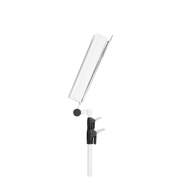 Gravity GNS441W Compact Folding Music Stand with Bag, White - Folded, Top