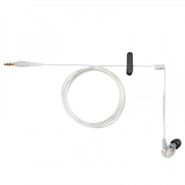 Shure Earphone Intercom Adapter Cable with Isolation Coil and Clip W/ Earbud