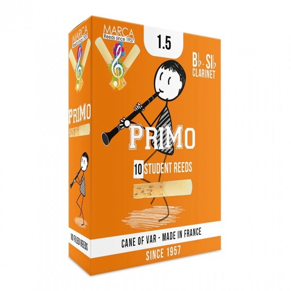 Marca Primo Bb Clarinet Reeds, 1.5 (10 Pack)