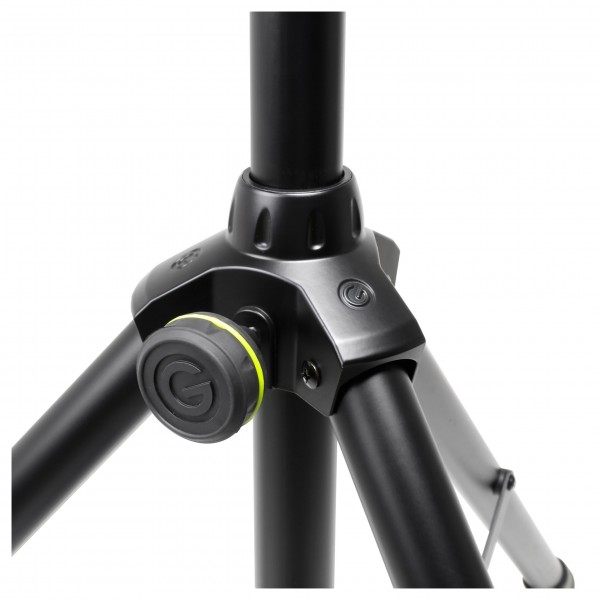 Gravity SP5211GSB 35mm Speaker Stand with Gas Spring, Aluminium Black - Tripod Fastener