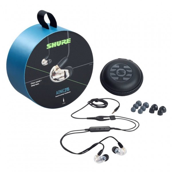 Shure Aonic 215 Sound Isolating Earphones - Clear Accessories
