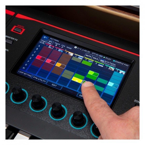 Roland Fantom-06 Synth Keyboard, Black - Clip-Based Sequencing