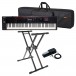 Roland Fantom-08 Synthesizer Keyboard Live Performance Bundle - Full Bundle