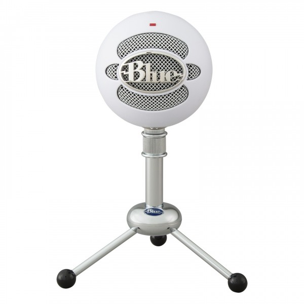 Blue Snowball USB Microphone, White - Front