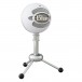 Blue Snowball USB Microphone, White - Right Angle