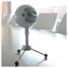 Blue Snowball USB Microphone, White - On Desk