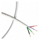 Fisual S-Flex Studio Grade Wit Bi-draad luidspeakerkabel 4 x 2.5mm, 10m