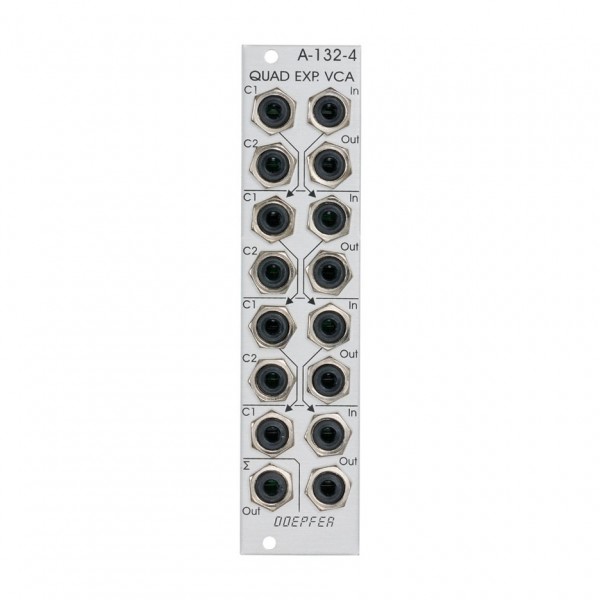 Doepfer A-132-4 Quad exponential VCA / Mixer - front