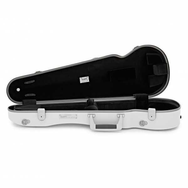 BAM SUP2002XL Supreme Ice Hightech Violin Case, White and Silver