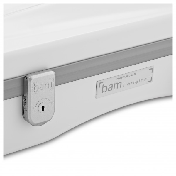 BAM SUP2002XL Supreme Ice Hightech Violin Case, White and Silver