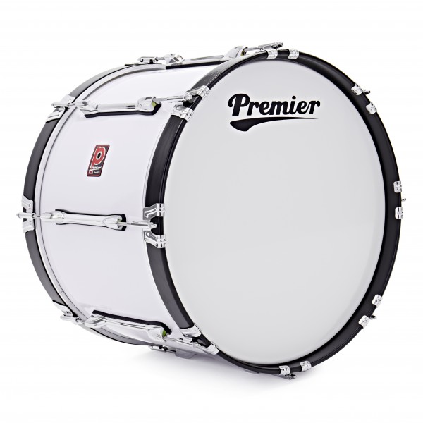 Premier Marching Parade 20” x 14” Bass Drum, White