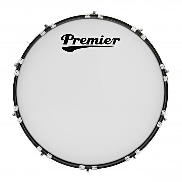 Premier Marching Parade Bass Drum 22” x 14” Bass Drum, White
