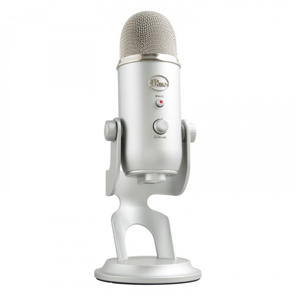 Blue Yeti USB Microphone, Silver - Right Angle