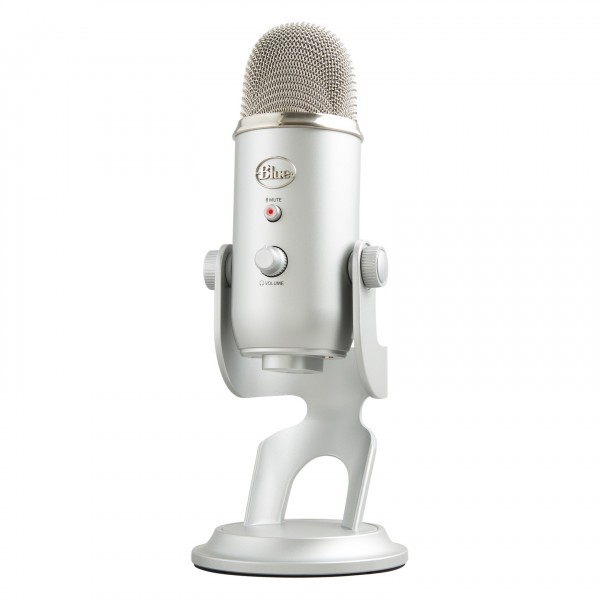 Blue Yeti USB Microphone, Silver - Left Angle
