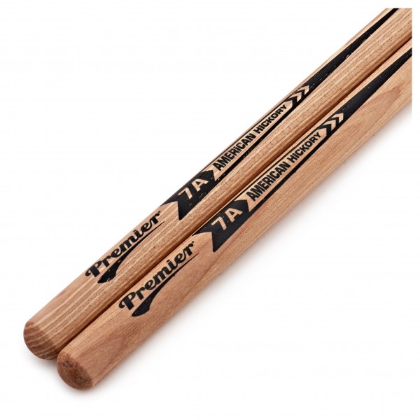 Premier 7A American Hickory Drumsticks, 5 Pack