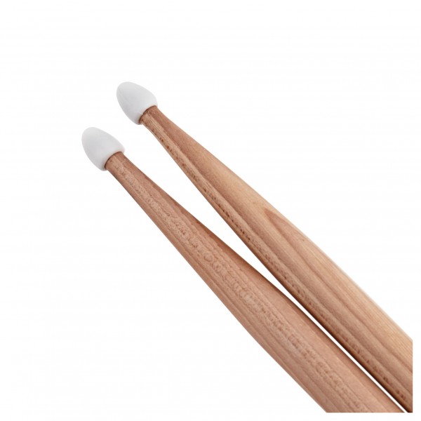 Premier 5A American Hickory Drumsticks, Nylon Tip, 5 Pair Pack