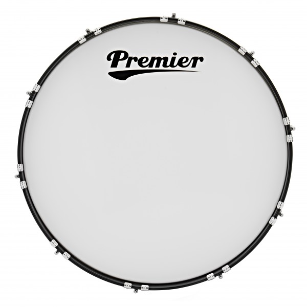 Premier Marching Traditional 28” x 10” Bass Drum, Ivory White