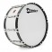 Premier Marching Traditional 26” x 10” Bass Drum, Ivory White