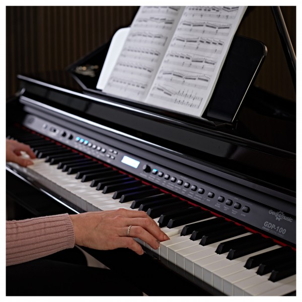GDP-100 Digital Grand Piano with Stool by Gear4music