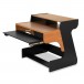 Miza 49 Flex Studio Desk, Black Cherry - Angled 2