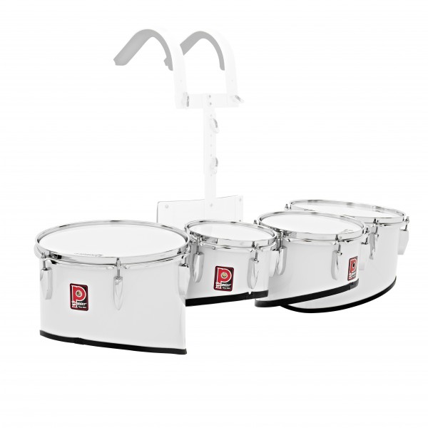 Premier Marching Parade 8''-10''-12''-13'' Multi-Tenor Set, White