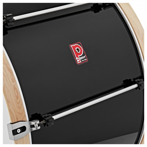 Premier Marching Professional 26” x 12” Bass Drum, Ebony Black