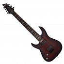 Schecter Omen Elite-7 Left Handed 7 String, Black Cherry Burst