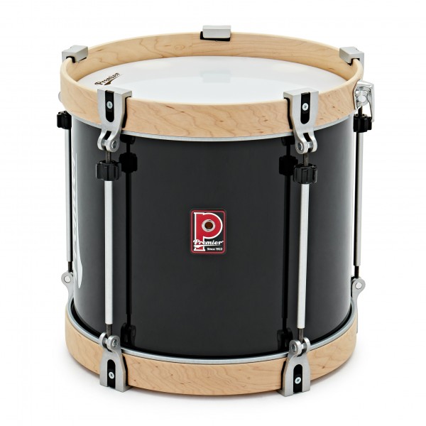 Premier Marching Professional 14” x 12” Bass Drum, Ebony Black