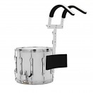 Premier Marching Parade 14&rdquo; x 12&rdquo; Snare Drum and Carrier, White