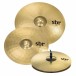 Pearl Export EXA LTD Edition 6pc Drum Kit, Midnight Nimbus - Cymbals