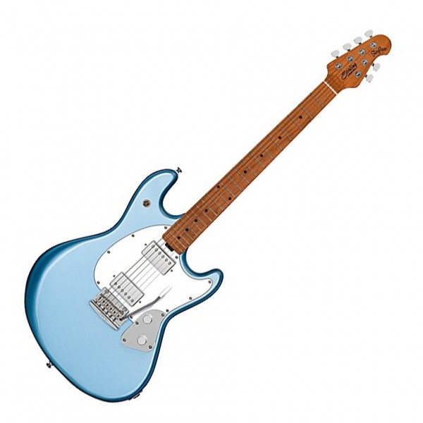 Sterling SBMM Stringray Guitar MN, Firemist Silver