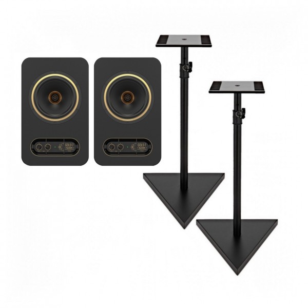 Tannoy GOLD 7 7" Active Monitor Speaker Pair with Stands