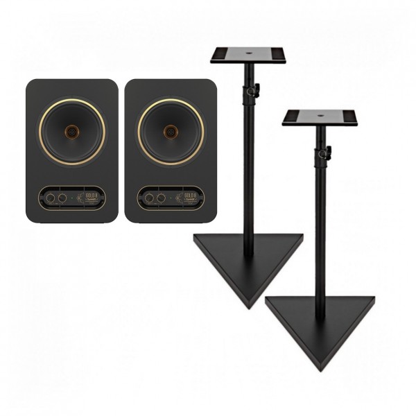 Tannoy GOLD 8 8" Active Monitor Speaker Pair with Stands