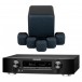 Marantz NR1711 Black AVR with MASS Black AV Speaker Package